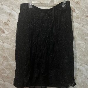 Ann Taylor Black Skirt Women's Size 4 Knee Length Lined Career‎ Party